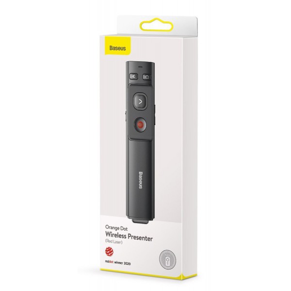 BASEUS τηλεχειριστήριο παρουσιάσεων ACFYB-0G με laser 100m, ασύρματο BASEUS τηλεχειριστήριο παρουσιάσεων ACFYB-0G με laser 100m, ασύρματο