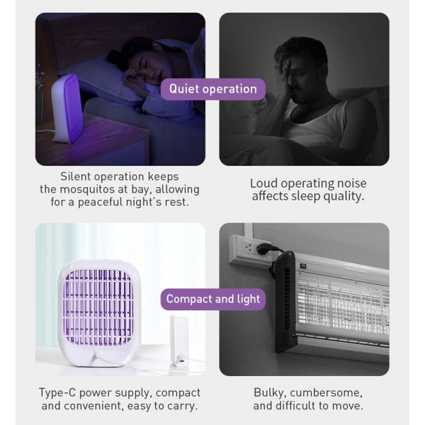 BASEUS συσκευή εξόντωσης εντόμων ACMWD-BJ02, UV Light, USB, λευκή BASEUS συσκευή εξόντωσης εντόμων ACMWD-BJ02, UV Light, USB, λευκή