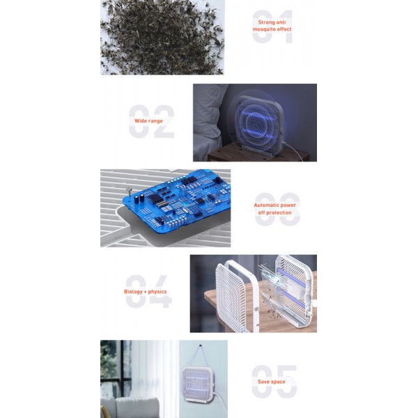 BASEUS συσκευή εξόντωσης εντόμων ACMWD-FB02, Bionic Light, λευκή BASEUS συσκευή εξόντωσης εντόμων ACMWD-FB02, Bionic Light, λευκή