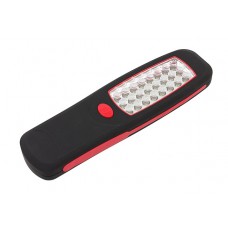 Φακός εργασίας AG121B με γάντζο και μαγνήτη, 24 LED, μαύρο