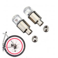 Καπάκι βαλβίδας ποδηλάτου με φως, 2 τμχ, κόκκινο