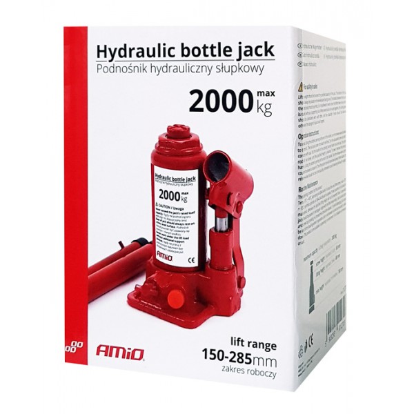 AMIO Υδραυλικός ανυψωτής οχήματος 01270, 2 τόνων, κόκκινος