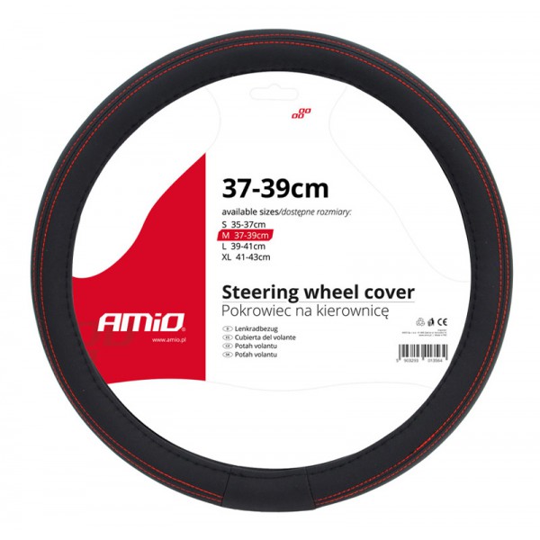 AMIO Κάλυμμα τιμονιού αυτοκινήτου 01355, 37-39cm