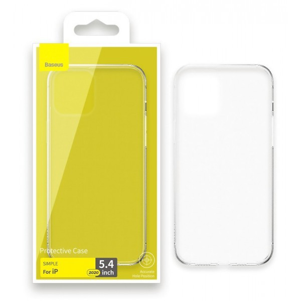BASEUS θήκη Simple για iPhone 12 mini ARAPIPH54N-02, διάφανη