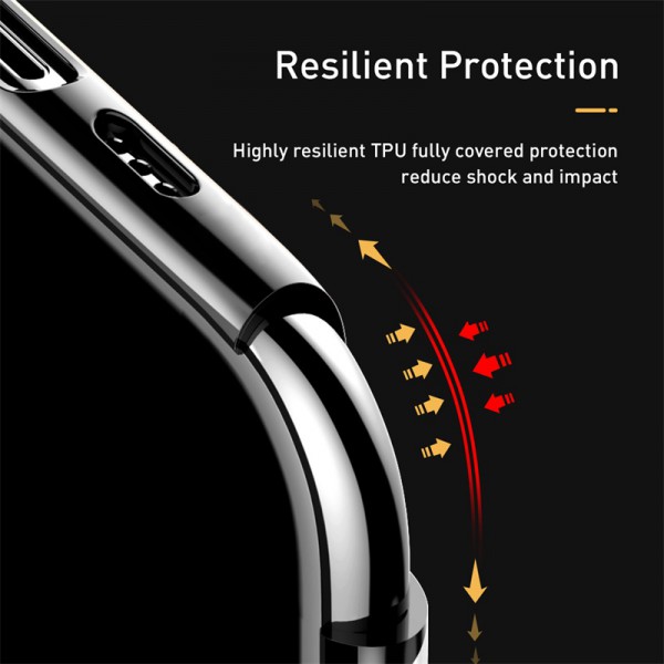 BASEUS θήκη Shining για iPhone 11 Pro ARAPIPH58S-MD01, διάφανη-μαύρη