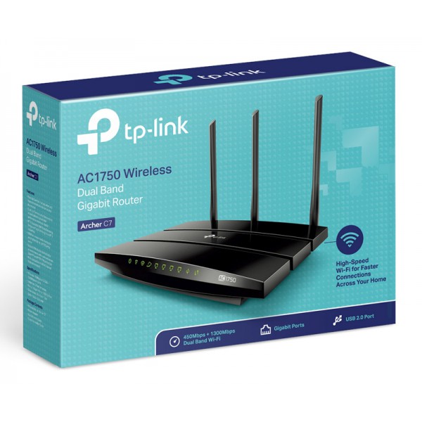 TP-LINK ασύρματο Dual Band Gigabit Router Archer C7, AC1750, Ver. 5.0 TP-LINK ασύρματο Dual Band Gigabit Router Archer C7, AC1750, Ver. 5.0