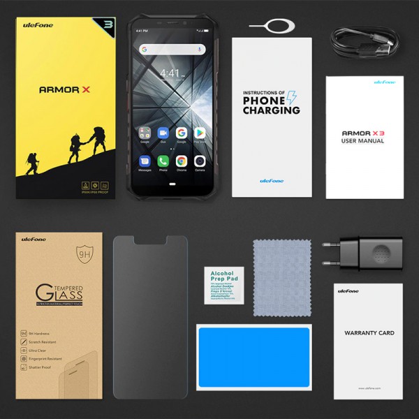 ULEFONE Smartphone Armor X3, IP68/IP69K, 5.5", 2/32GB, 5000mAh, μαύρο ULEFONE Smartphone Armor X3, IP68/IP69K, 5.5", 2/32GB, 5000mAh, μαύρο