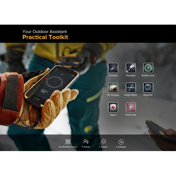 ULEFONE Smartphone Armor X6, IP68/IP69K, 5", 2/16GB, Quad-core, μαύρο