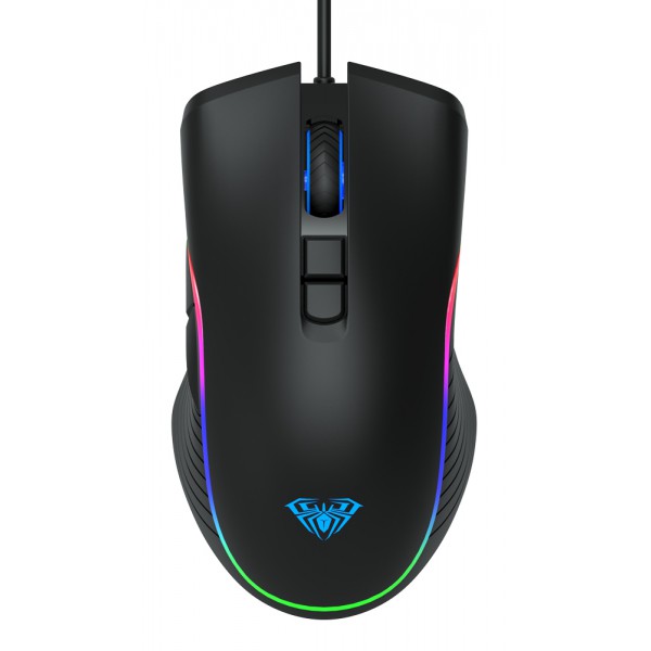 AULA ενσύρματο gaming ποντίκι Wind F806, 2400DPI, 7 πλήκτρα, RGB, μαύρο AULA ενσύρματο gaming ποντίκι Wind F806, 2400DPI, 7 πλήκτρα, RGB, μαύρο