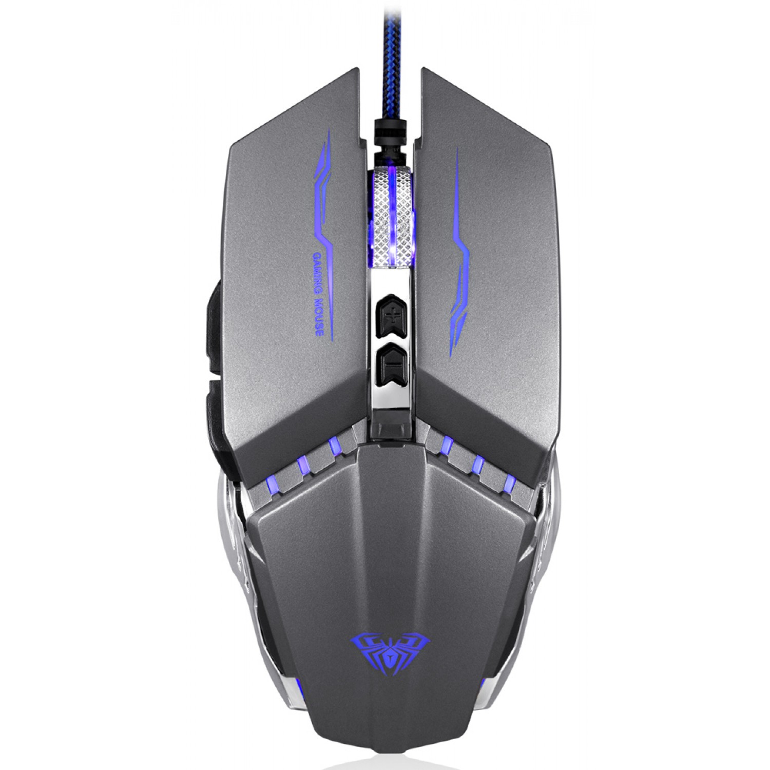 AULA ενσύρματο gaming ποντίκι Mountain S30, 2400DPI, 6 πλήκτρα, ασημί AULA ενσύρματο gaming ποντίκι Mountain S30, 2400DPI, 6 πλήκτρα, ασημί