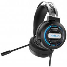 AULA gaming headset S603USB, RGB, USB, 50mm, μαύρο