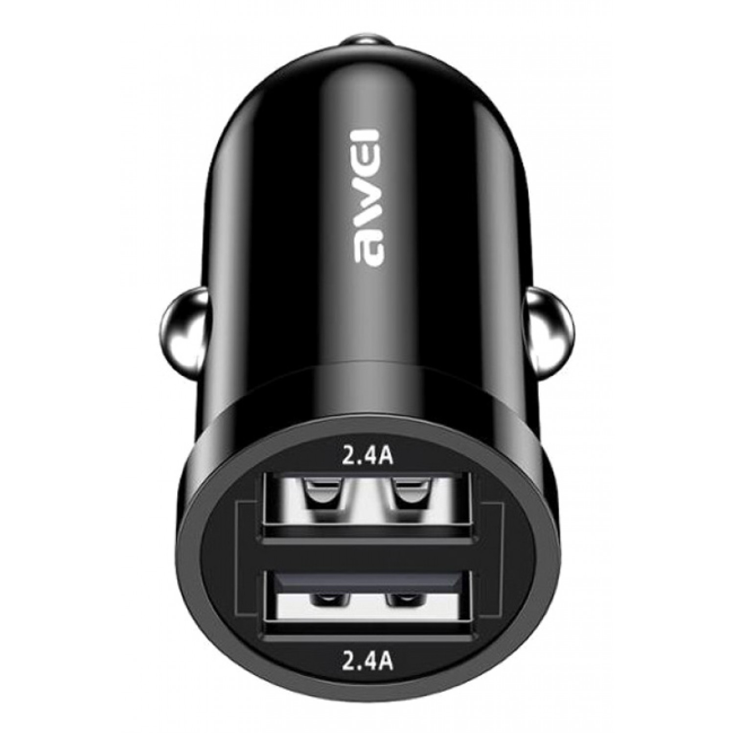 AWEI φορτιστής αυτοκινήτου C-826, 2x USB, 12W, μαύρος