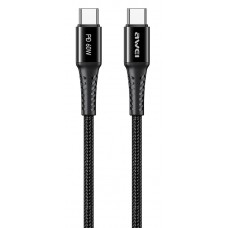AWEI καλώδιο USB Type-C CL-111T, PD 60W, 3A, 1m, μαύρο