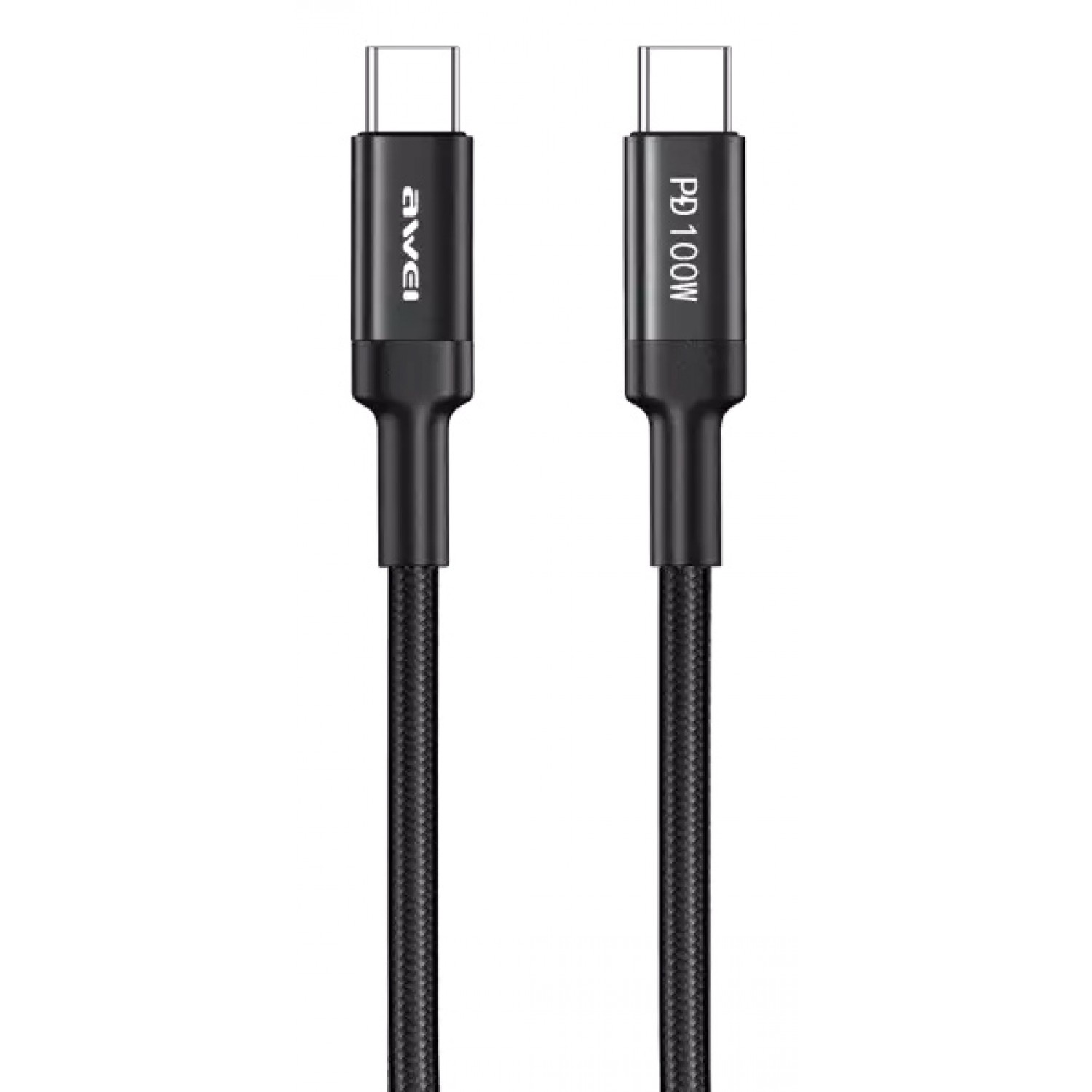AWEI καλώδιο USB Type-C CL-117T, PD 100W, 5A, 1m, μαύρο