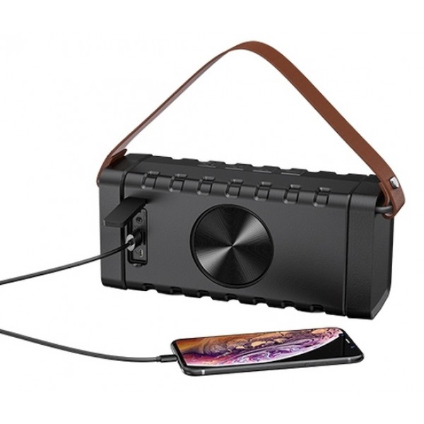 AWEI φορητό ηχείο & power bank Y668, 2x 10W, Bluetooth, 2200mAh, μαύρο