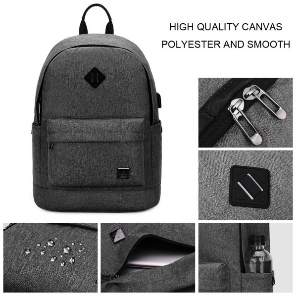 ARCTIC HUNTER τσάντα πλάτης B-00290-BK με θήκη laptop 15.6", μαύρη