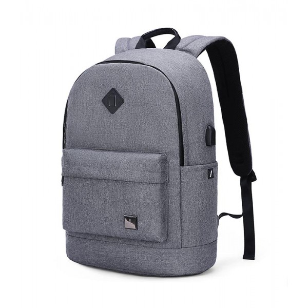 ARCTIC HUNTER τσάντα πλάτης B-00290 με θήκη laptop 15.6", ανοιχτό γκρι