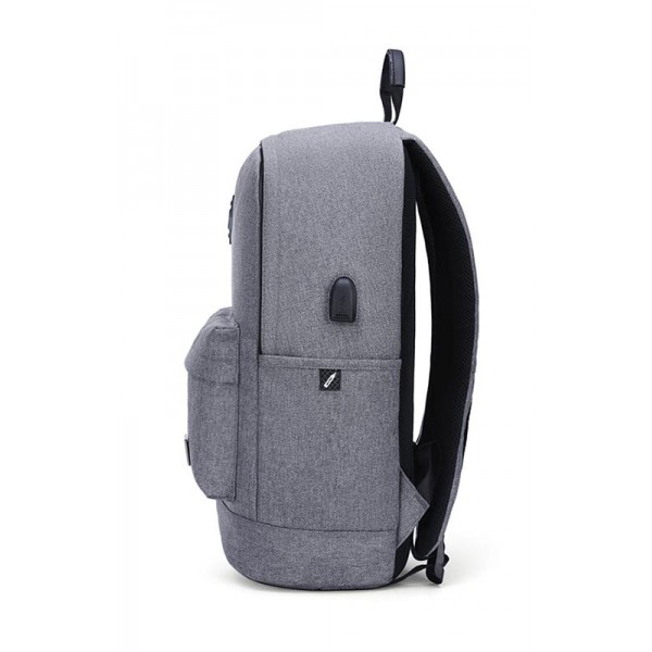 ARCTIC HUNTER τσάντα πλάτης B-00290 με θήκη laptop 15.6", ανοιχτό γκρι