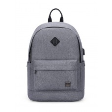 ARCTIC HUNTER τσάντα πλάτης B-00290 με θήκη laptop 15.6", ανοιχτό γκρι