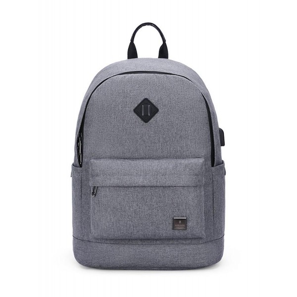 ARCTIC HUNTER τσάντα πλάτης B-00290 με θήκη laptop 15.6", ανοιχτό γκρι