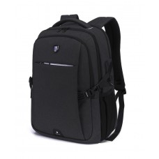 ARCTIC HUNTER τσάντα πλάτης B-00338-BK με θήκη laptop 15.6", USB, μαύρη