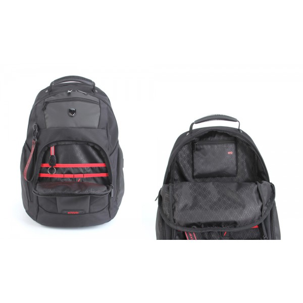 ARCTIC HUNTER τσάντα πλάτης B-00341-BK με θήκη laptop 15.6", μαύρη