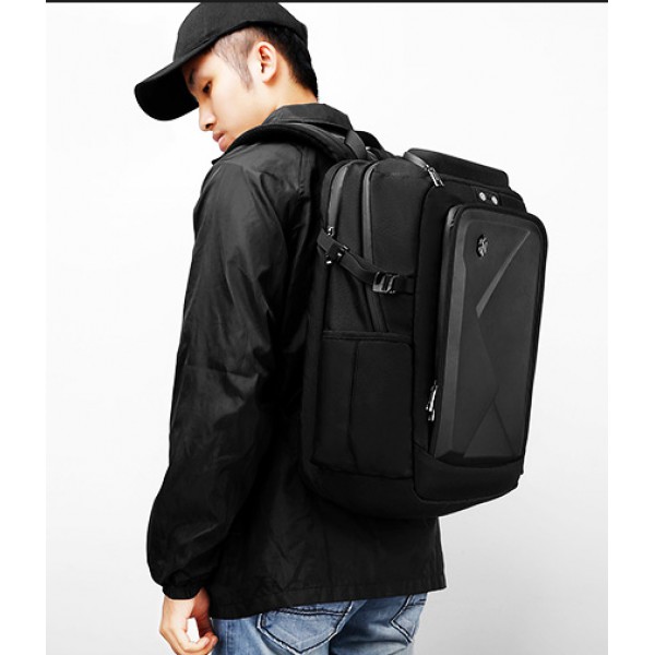 ARCTIC HUNTER τσάντα πλάτης B-00295-BK με θήκη laptop 17", Eva, μαύρη