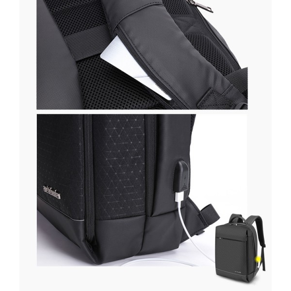 ARCTIC HUNTER τσάντα πλάτης B00348-GY με θήκη laptop 15.6, γκρι