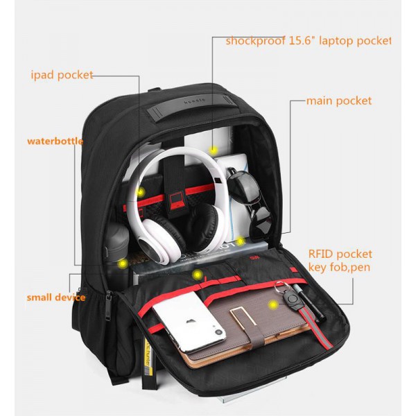 ARCTIC HUNTER τσάντα πλάτης B00357-BL με θήκη laptop 15.6", μπλε ARCTIC HUNTER τσάντα πλάτης B00357-BL με θήκη laptop 15.6", μπλε