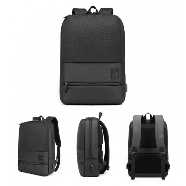 ARCTIC HUNTER τσάντα πλάτης B00360-BK με θήκη laptop 15.6", USB, μαύρη ARCTIC HUNTER τσάντα πλάτης B00360-BK με θήκη laptop 15.6", USB, μαύρη