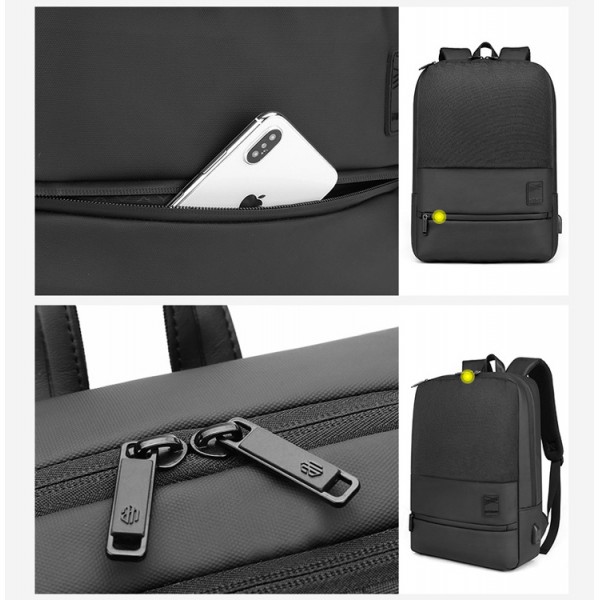 ARCTIC HUNTER τσάντα πλάτης B00360-BK με θήκη laptop 15.6", USB, μαύρη ARCTIC HUNTER τσάντα πλάτης B00360-BK με θήκη laptop 15.6", USB, μαύρη