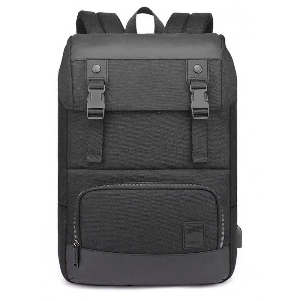 ARCTIC HUNTER τσάντα πλάτης B00361-BK με θήκη laptop 15.6", μαύρη