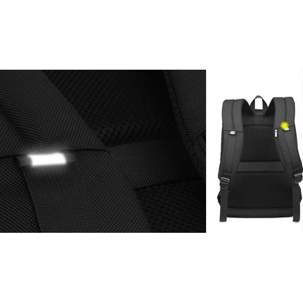 ARCTIC HUNTER τσάντα πλάτης B00361-BK με θήκη laptop 15.6", μαύρη