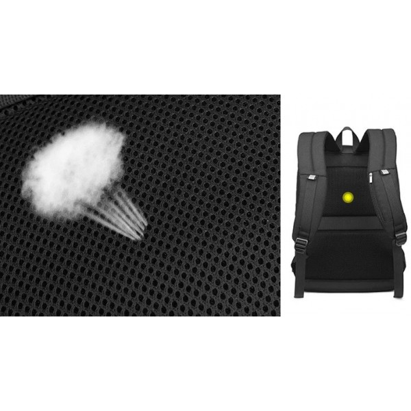 ARCTIC HUNTER τσάντα πλάτης B00361-BK με θήκη laptop 15.6", μαύρη