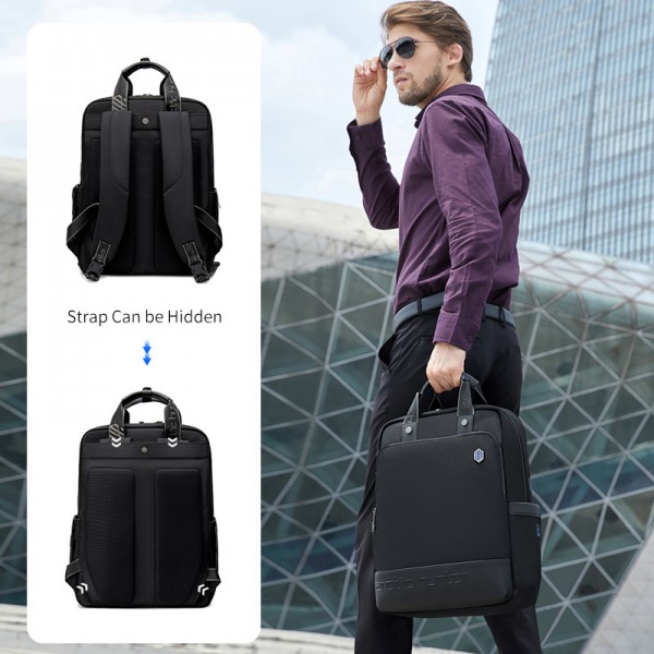 ARCTIC HUNTER τσάντα πλάτης B00398-BK με θήκη laptop 14.1", μαύρη ARCTIC HUNTER τσάντα πλάτης B00398-BK με θήκη laptop 14.1", μαύρη