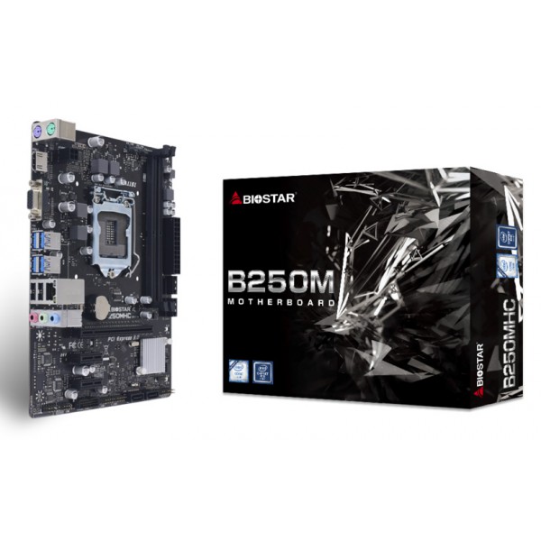 BIOSTAR Μητρική B250MHC, 2x DDR4, s1151, USB 3.2, Micro ATX, Ver. 7.0 BIOSTAR Μητρική B250MHC, 2x DDR4, s1151, USB 3.2, Micro ATX, Ver. 7.0