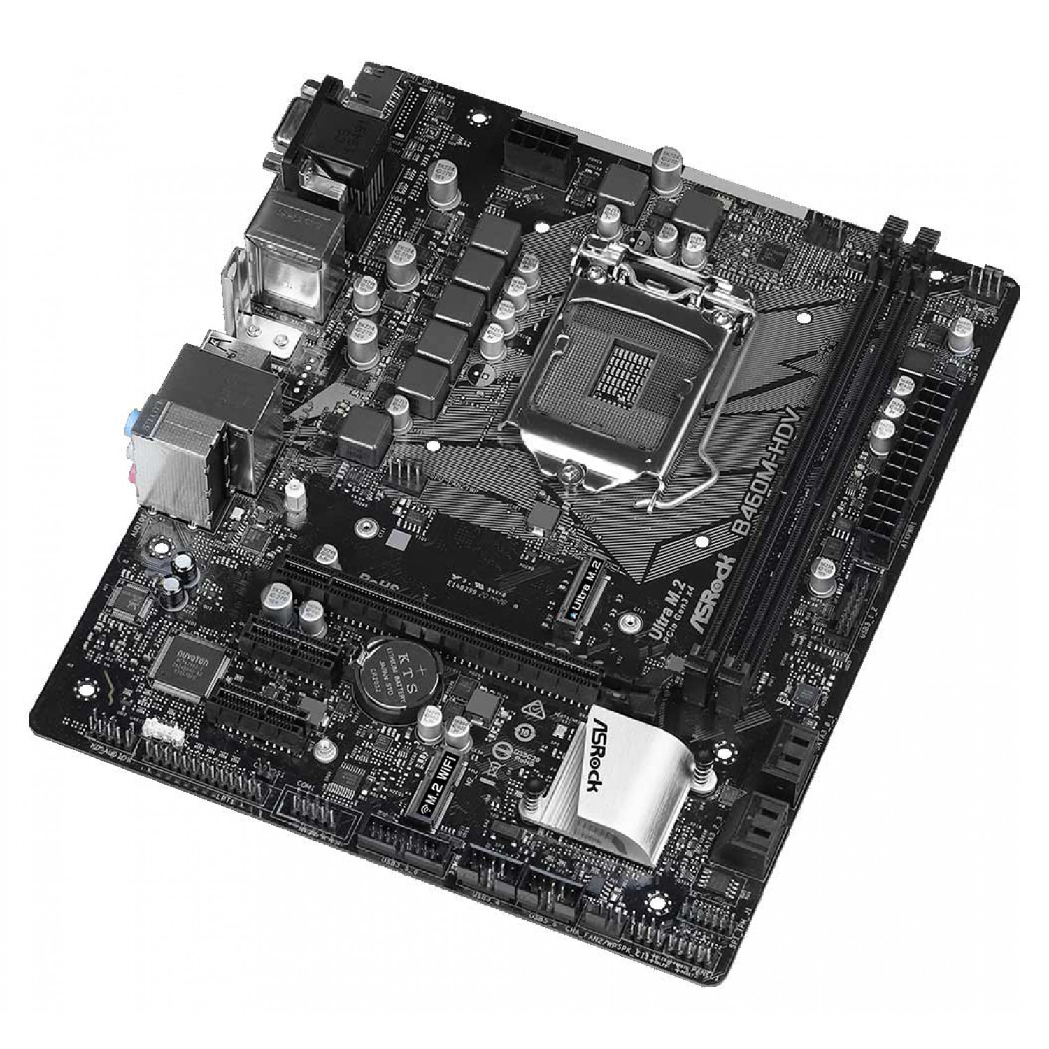ASROCK μητρική B460M-HDV, 2x DDR4, s1200, USB 3.2, mATX