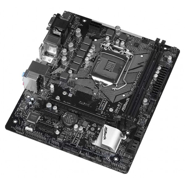 ASROCK μητρική B460M-HDV, 2x DDR4, s1200, USB 3.2, mATX