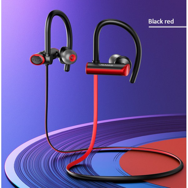 USAMS Bluetooth earphones US-YD004, BT 5.0, 90mAh, κόκκινο-μαύρο USAMS Bluetooth earphones US-YD004, BT 5.0, 90mAh, κόκκινο-μαύρο