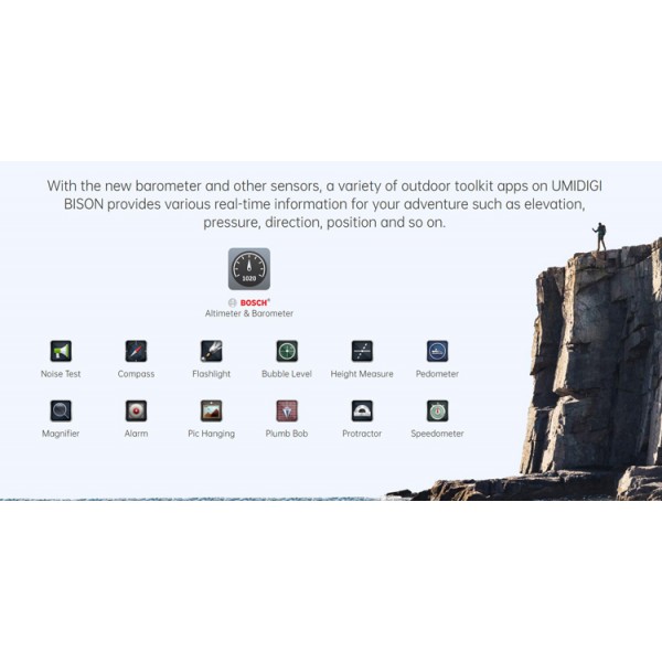 UMIDIGI smartphone Bison, IP68/IP69K, 6.3" FHD+, 8/128GB, 48MP, orange