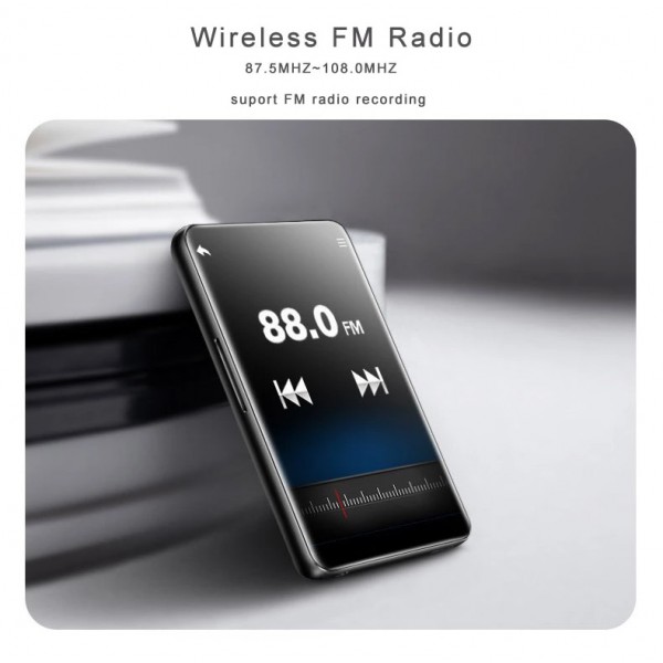 BENJIE MP4 Player BJ-A36-X5, Bluetooth, 2.4", 16GB, μαύρο