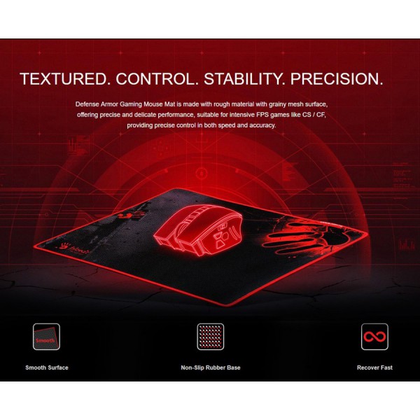 BLOODY Gaming Mousepad BLD-B-081S, X-thin, 35x28x0.2cm BLOODY Gaming Mousepad BLD-B-081S, X-thin, 35x28x0.2cm