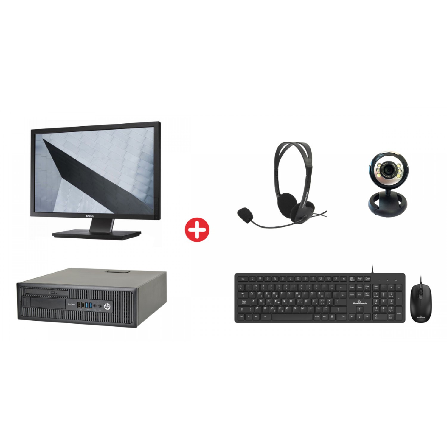 Bundle HP PC 600 G1 SFF με οθόνη, κάμερα, ακουστικά, σετ πληκτρολόγιο Bundle HP PC 600 G1 SFF με οθόνη, κάμερα, ακουστικά, σετ πληκτρολόγιο