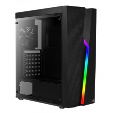 AEROCOOL PC case mid tower BOLT-A-BK-V1, 194x444x410mm, 1x fan