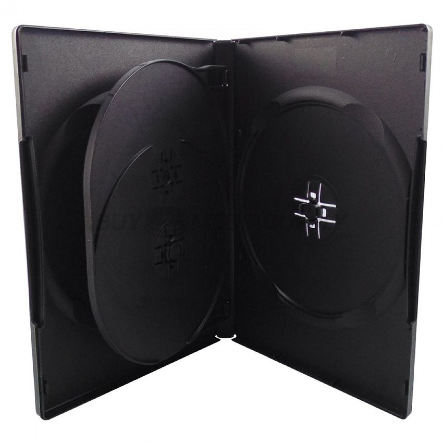 Θήκη CD/DVD για 4 δίσκους, 14mm, μαύρη, 50τμχ