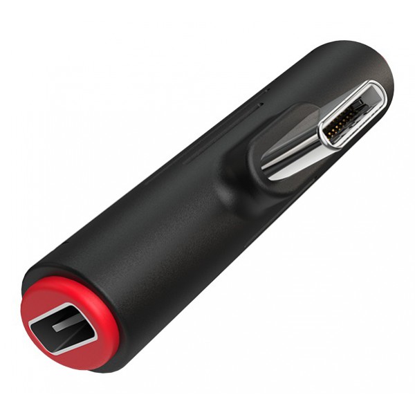 BOROFONE αντάπτορας BV8C 2in1, Type-C σε Type-C & 3.5mm, μαύρος