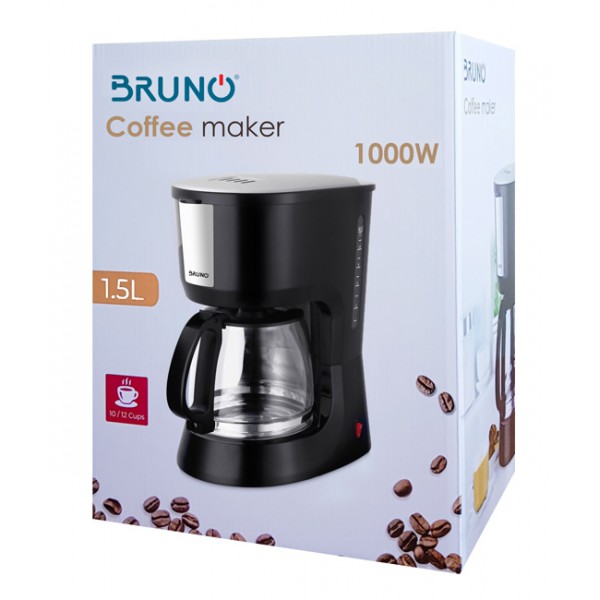 BRUNO Καφετιέρα φίλτρου BRN-0031, 1000W, 1.5lt BRUNO Καφετιέρα φίλτρου BRN-0031, 1000W, 1.5lt