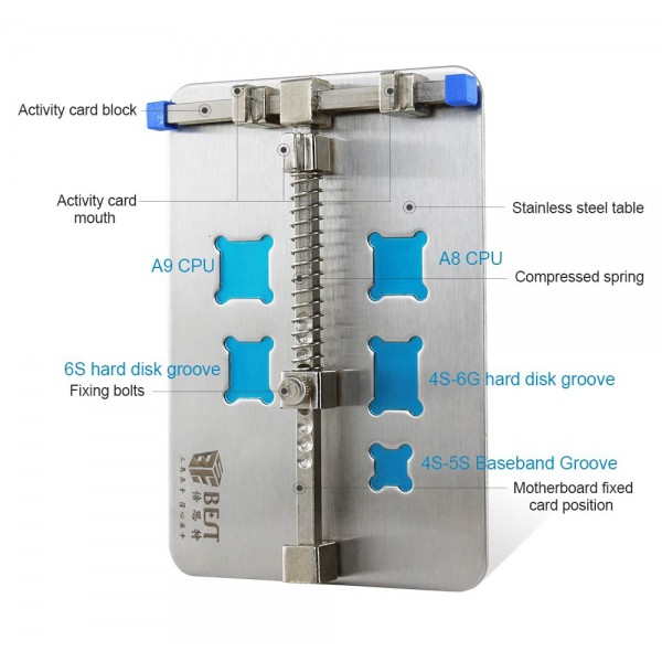BEST βάση στήριξης PCB BST-001D με υποδοχές για chip, 13x9cm