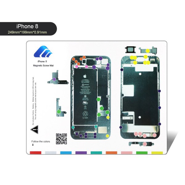BEST Μαγνητικό υπόστρωμα διαχείρισης βιδών BST-111-IP8, για iPhone 8