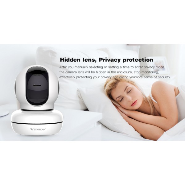 VSTARCAM Ενσύρματη/Ασύρματη IP κάμερα C46S, 3MP, WiFi, cloud, λευκό